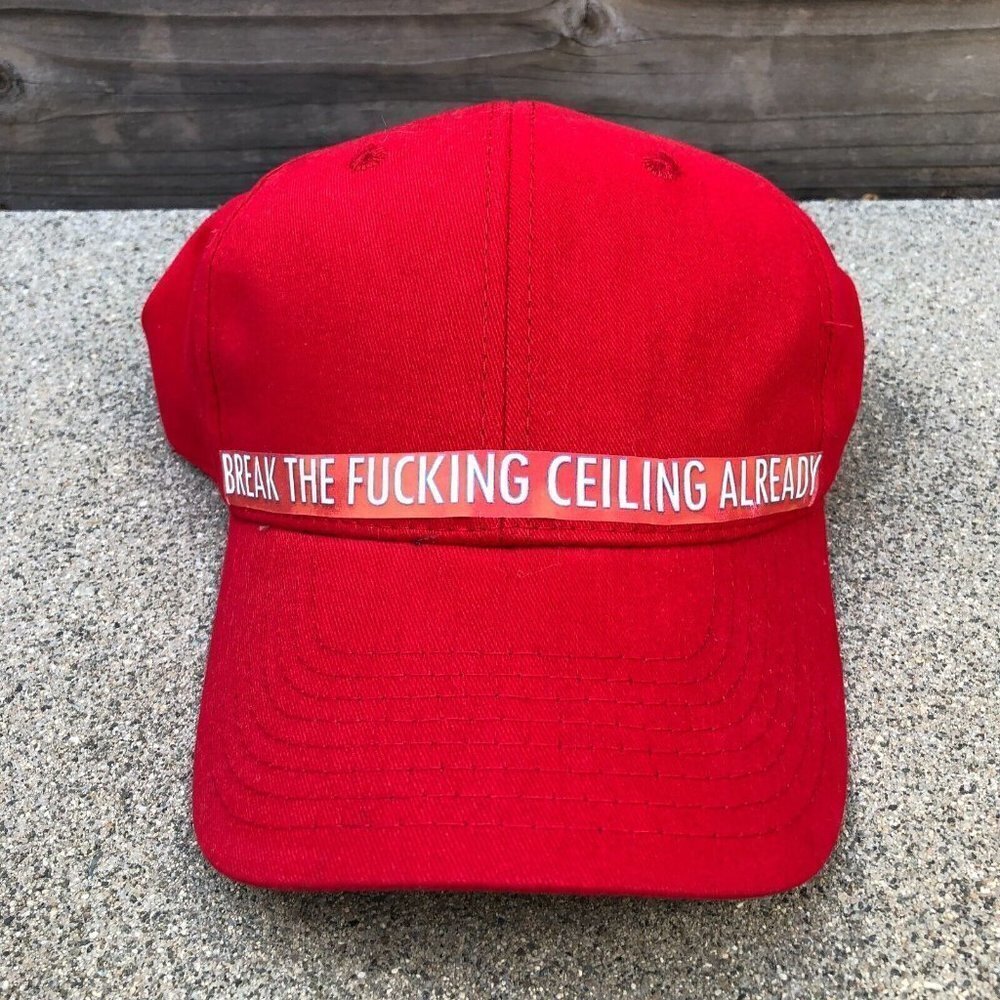 OC Outdoor Cap Break the F*cking Ceiling Already Hat Men's One Size Red Cap‌